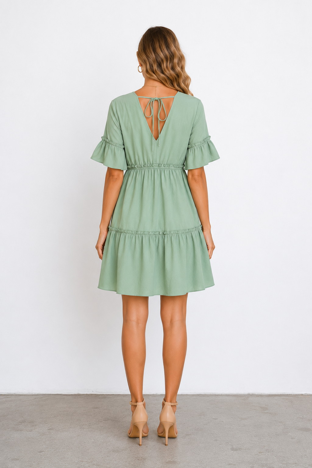 Robe d'été séduisante à col V