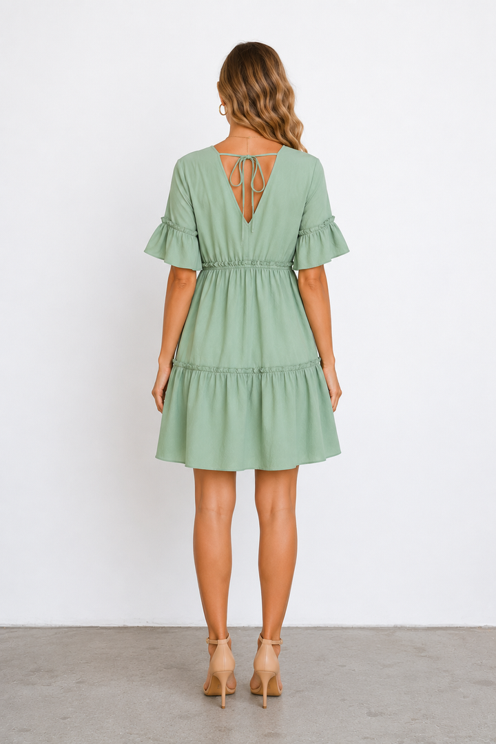 Robe d'été séduisante à col V