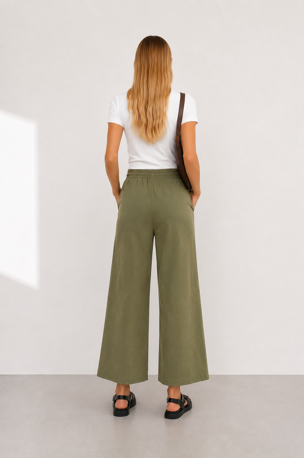 Pantalon Large à Cordon de Serrage
