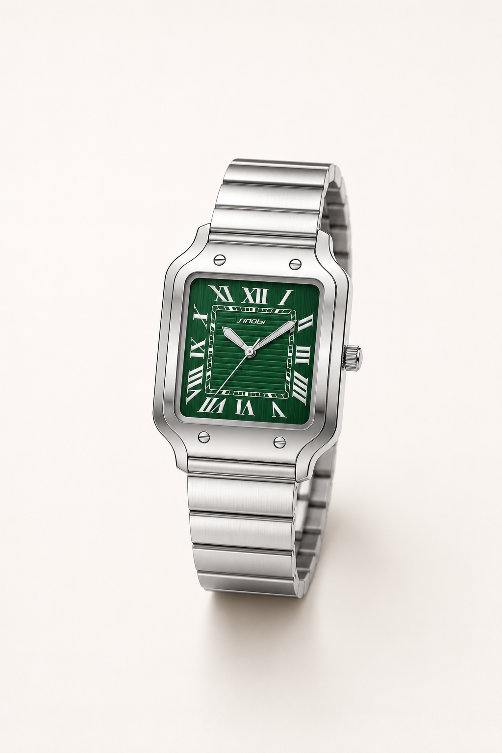 Montre Classique Romaine en Acier