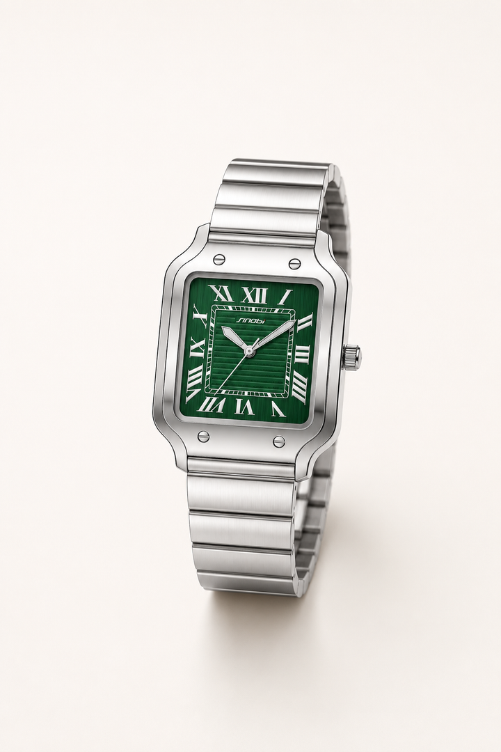 Montre Classique Romaine en Acier