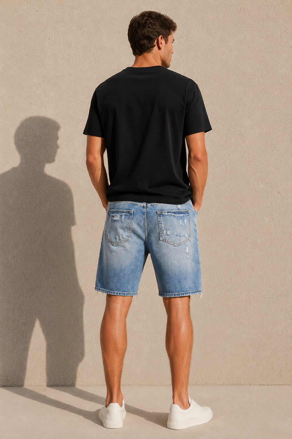 Short en jean déchiré tendance